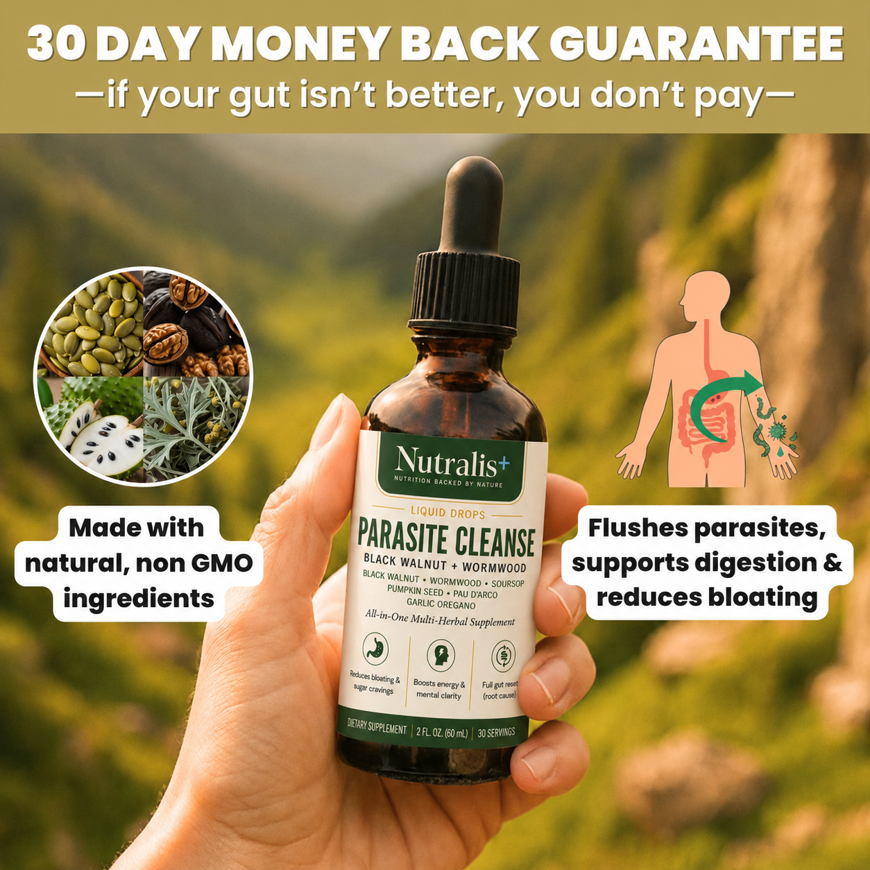 Black Walnut Wormwood Parasite Cleanse